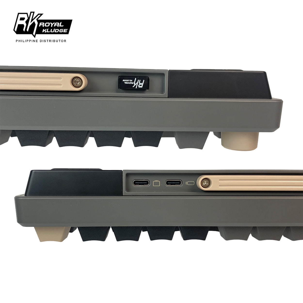 EXCLUSIVE Royal Kludge RKM75 75% Phantom RGB with OLED Smart Display & Knob Wireless Mechanical Gaming Keyboard