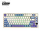 EXCLUSIVE Royal Kludge RKM75 75% Taro Milk RGB with OLED Smart Display & Knob Wireless Mechanical Gaming Keyboard