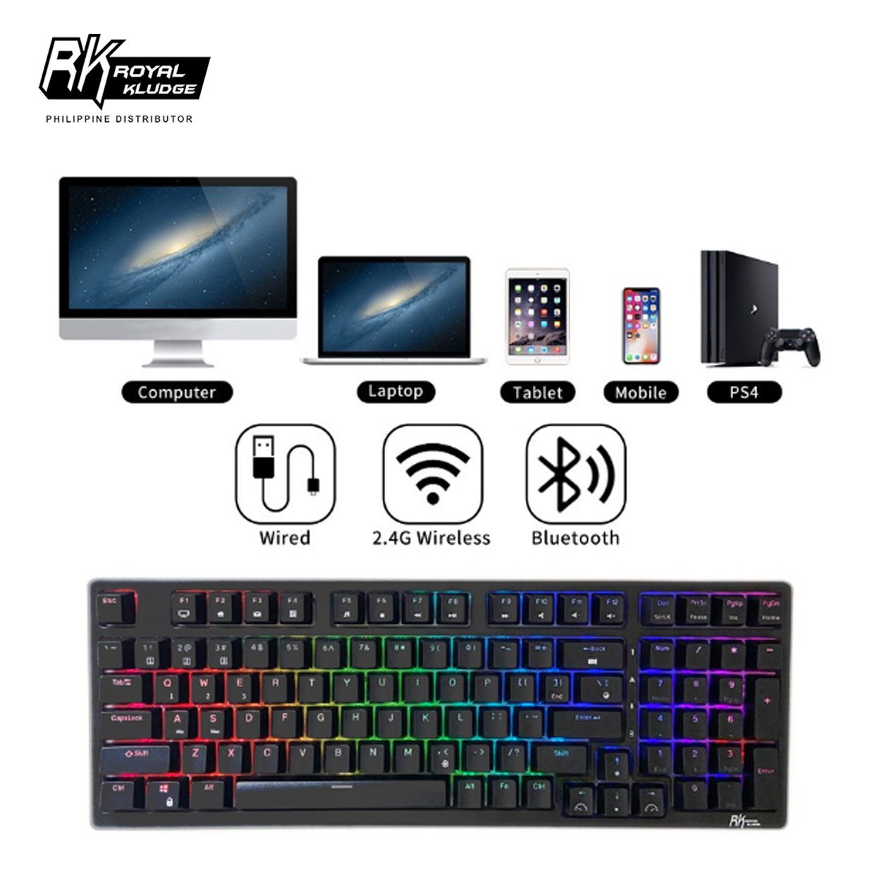 Royal Kludge RK98 96% Wireless Mechanical Gaming Keyboard